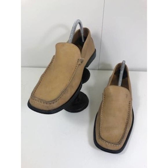 Tod’s Leather Square Toe Casual Slip-on Driving Dress Penny Loafers Mens US 8